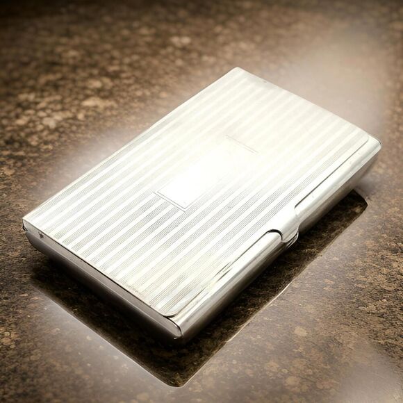 Tiffany & Co Estate Business Card Holder Sterling Silver 58.1g TIF759 - Picture 10 of 15